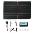 thumbnail image 1 of 60W Foldable ETFE Solar Panel Kit with 60A Controller & OBD Plug Wire - IP68 Waterproof 12V Portable Charger, Overcharge/Over-discharge Protection for Car Battery Maintenance & Mobile Device, 1 of 7