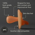 thumbnail image 3 of Tommee Tippee Ultra-light Day and Night Pacifiers, 0-6m, 4 Count, One-Piece Silicone Design, Soft Skin Feel, 3 of 7