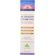 Activated Charcoal Toothpaste Mint Heritage Store 5.1 oz Paste