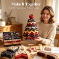 thumbnail image 6 of Diy Christmas Quilted Fabric Tree Kit,Holiday Patchwork Sewing Craft Set for Adult & Beginner,Handmade Tabletop Christmas Tree Holiday Decor Mantel Table Office Display,Gift for Quilting Lovers, 6 of 8
