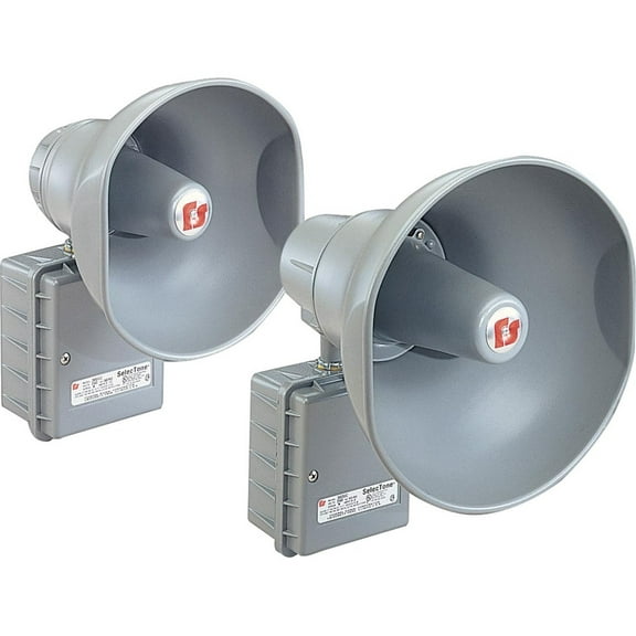 Federal Signal SelecTone 304GC-024 Indoor/Outdoor Speaker, Gray