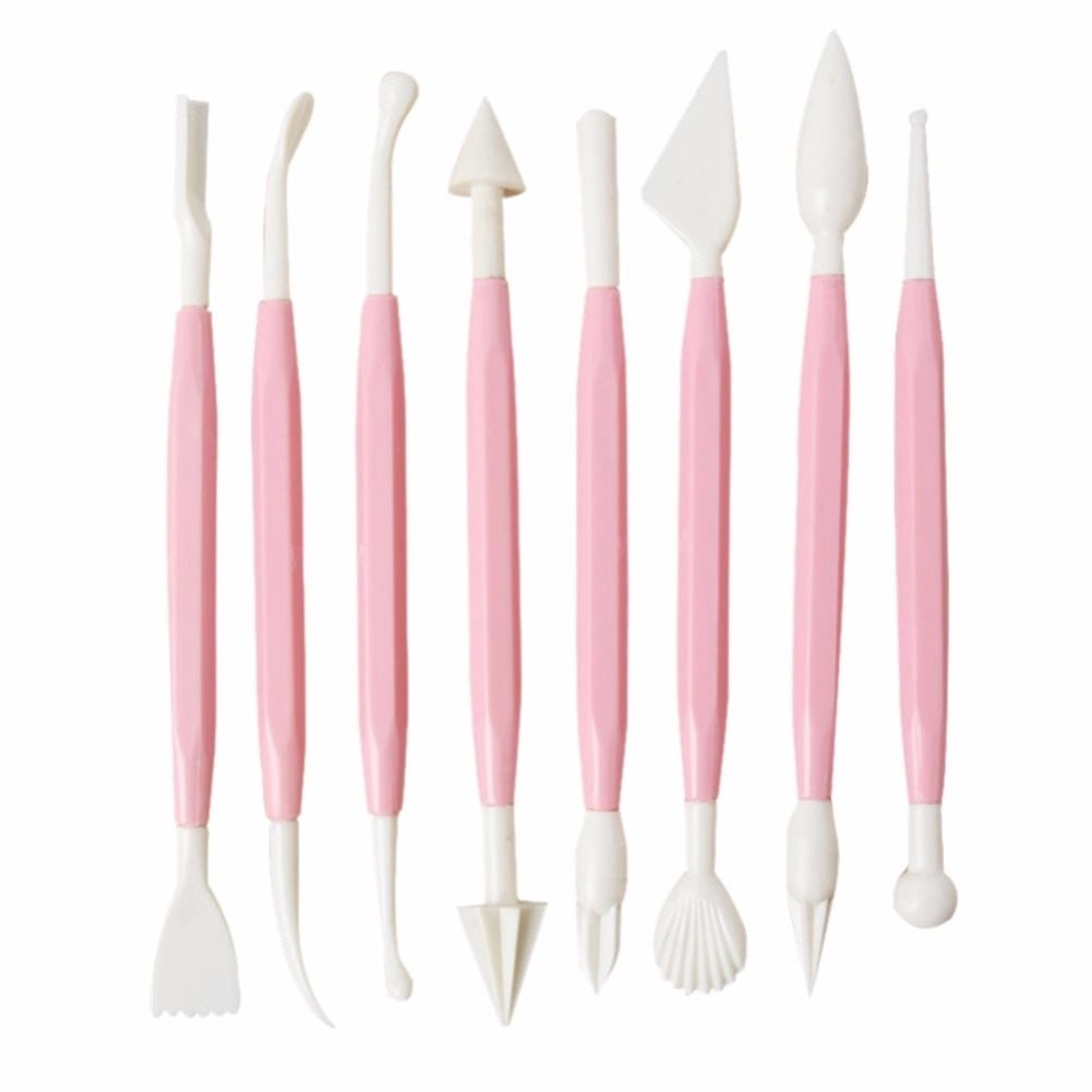 Jeobest Fondant Tool Kit Fondant Cake Decorating Hand Tool 8PCS/Set