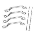 thumbnail image 2 of Colaxi 4 Pieces Bimini Top Strap Pad Eye Footman Loop Tie Down Anchor Point Accessories Heavy Duty Stainless Steel for Rigging Kayak, 2 of 8