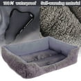 thumbnail image 6 of PinkSheep Dog Bed Washable Pet Cat Beds for Small Puppy Medium Dogs Cats, Wine Red, 6 of 10