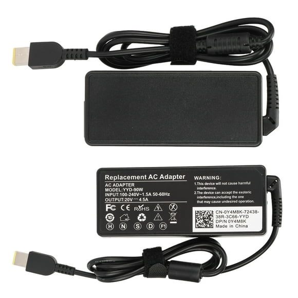 DC Charger, Strong Compatibility 65W/90W Power Adapter Strong Performance Global Standard Safety Excellent Quality for ThinkPad Series 90W