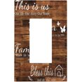 thumbnail image 1 of Sdmnsg-T Rustic Inspirational Quotes Print 1-Gang Rocker Decorative Electrical Receptacle Outlet Plates Covers for Bedroom Kitchen Farm House Decor, 1 of 5