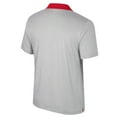 thumbnail image 3 of Men's Colosseum Gray Ohio State Buckeyes Big & Tall Tuck Striped Polo, 3 of 3