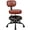 Brown, variant on Primy Shop Stool with Wheels for Garage, Rolling Mechanics Chair with Backrest, Adjustable Height Heavy Duty Garage Stool with Footrest and Storage Tray, Swivel Task Chair for Workshop Kitchen Salon
