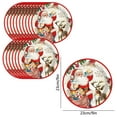thumbnail image 3 of 16-Piece Christmas Disposable Paper Plates Set 9 inch 7 inch Holiday Party Tableware with Santa Snowflake Patterns for Christmas Dinner Party Supplies, 3 of 5
