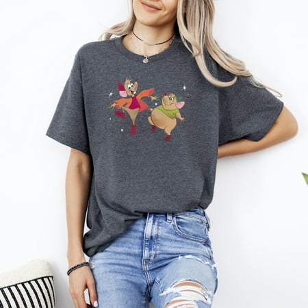 Cinderella Jaq And Gus Child Tote Bag Tee  for men & women  up to size 5XL.