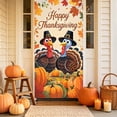 thumbnail image 5 of KKOUHV Thanksgiving Decorations, Fall Harvest Door Covers for Front Door Cover, Turkey Pumpkin Fall Door Cover, Indoor Outdoor Party Photo Booth Props, 5 of 7