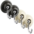thumbnail image 3 of OFFIGAM 4-Pack Punch-Free Plastic Wall Hooks with Removable Adhesive for Coat, Towel, and Storage Hanging, 3 of 8
