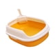 thumbnail image 1 of Caja de arena para gatos abierta, inodoro, bandeja para arena para mascotas, para cachorros, animales pequeños, , conejo, Amarillo, 1 of 8