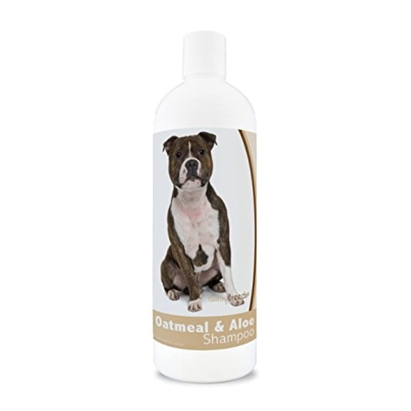 Healthy Breeds Staffordshire Bull Terrier Oatmeal Shampoo with Aloe 16oz Mild & Gentle for Sensitive Skin - Hypoallergenic Formula & pH Balanced