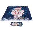 thumbnail image 3 of Christmas Tablecloth Chair Covers Set for Home Kitchen Dining Room Festive Decoration, Protects Table From Dust and Scratches, 3 of 8