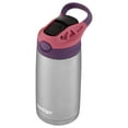 thumbnail image 3 of Contigo Kids Stainless Steel Water Bottle with Redesigned AUTOSPOUT Straw Lid Eggplant and Punch, 13 fl oz., 3 of 6