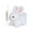 White, variant on STPToys Plush Easter Bunny Stuffed Animals Toys,Soft Rabbit Huggable Cuddly Toys Accompany Sleeping Bunny Dolls Birthday Gift - Black
