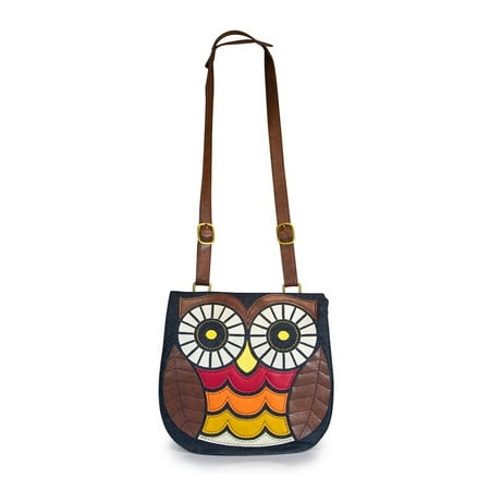 Loungefly Denim Owl Messenger Crossbody Bag Loungefly Denim Owl Messenger Crossbody Bag