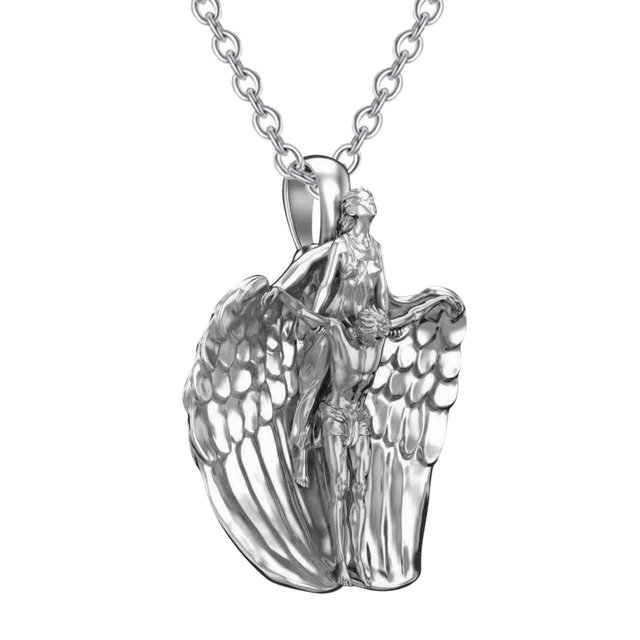 Orando Joyería Colgante Regalo Creyentes Personalizar Redención Memorial Collar Collar para Mujeres Collares y Colgantes