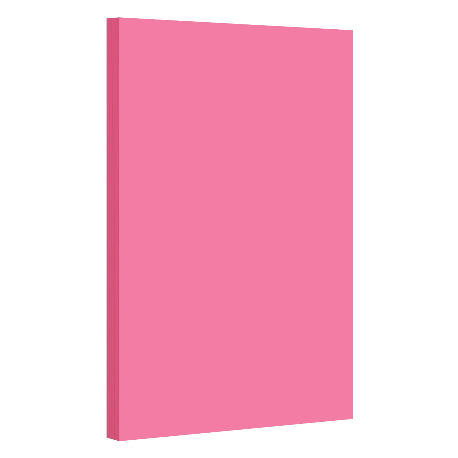JAM Paper Bright Color Paper, 8.5 x 11, 24 Lb. Brite Hue Ultra Fuchsia  Pink 3 Hole Punch, 100/Pack at