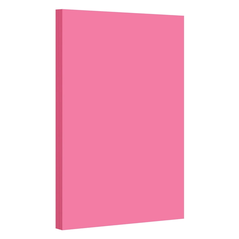 Pink Pastel Color Card Stock | 67lb Cover Cardstock | 8.5 x 14 Inches | 50 Sheets per Pack