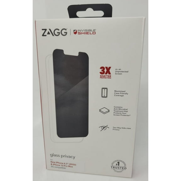 Zagg Privacy Screen Protector for iPhone 14 Plus / 13 Pro Max 6.7" 2022
