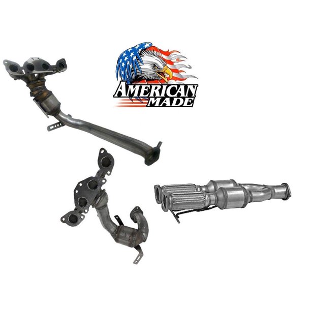 Front Left Right and Center 3pc Catalytic Converters for Volvo XC90 4