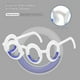 thumbnail image 2 of Anti- Motion Sickness Smart Glasses, Ultra-light Portable Nausea Relief , No Lens Liquid Glasses For Adults Kids, 2 of 4
