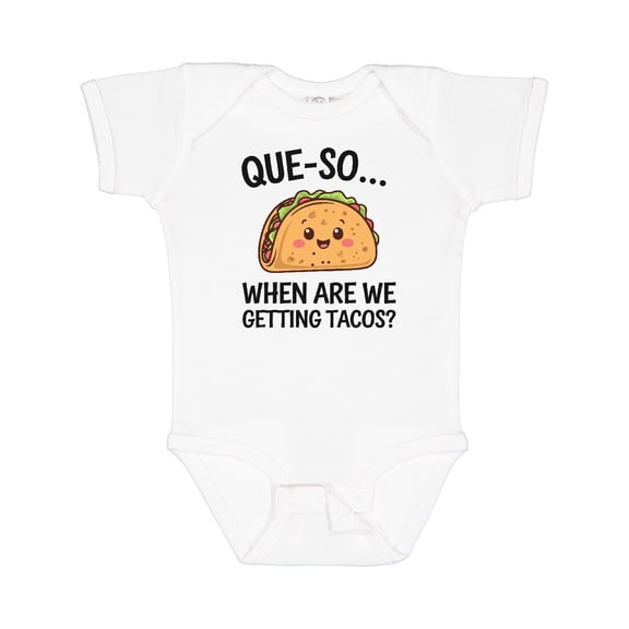 Inktastic Que-so We Are Getting Tacos Baby Shower Boys or Girls Baby Bodysuit