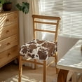 thumbnail image 3 of HELLHERO Cow Print Chair Seat Covers for Dining Room, Elasticity Kitchen Chair Cushion Slipcover Set of 2, Dining Room Chairs Seat Cover, 3 of 7