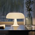 thumbnail image 2 of Lámpara de mesa de seta clásica, arte moderno Bauhaus, lámpara de mesita de noche de dormitorio, lámpara de mesa decorativa naranja de diseñador danés, 2 of 5