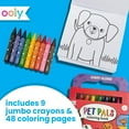 thumbnail image 4 of OOLY Travel Art Set with Jumbo Crayons, Travel Coloring Kit - Pet Pals, 4 of 6