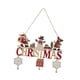 thumbnail image 3 of Letrero colgante de madera navideño con diseño de muñeco de nieve para puerta, decoración rústica de bienvenida navideña. Estilo C, 3 of 7