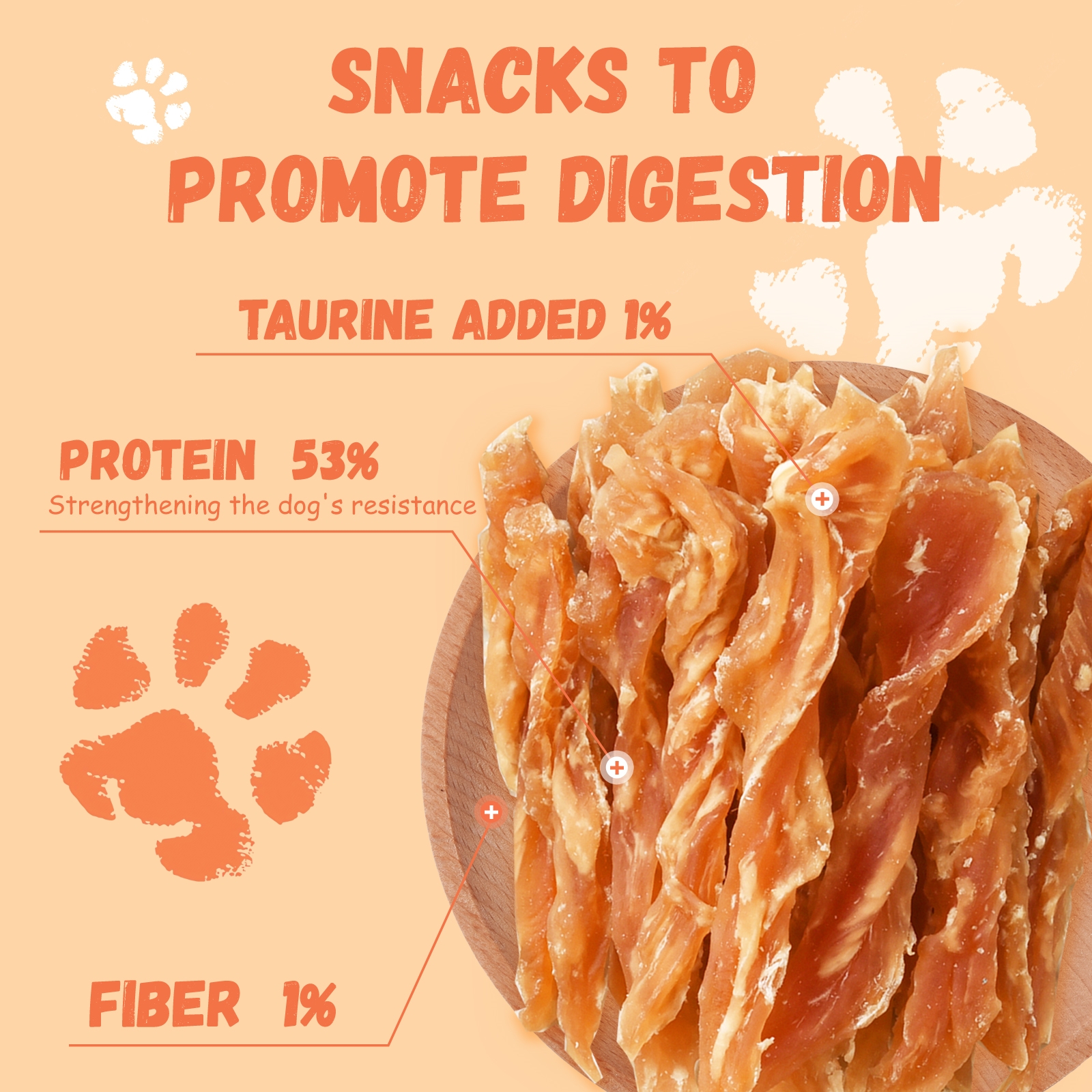 Pawmate Chicken Jerky Dog Treats, 27-30 Count, 11 oz photo 2