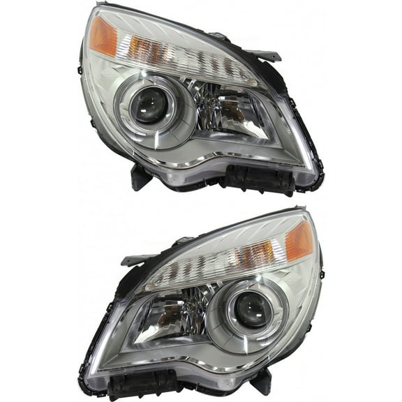 CarLights360: For Chevy Equinox Headlight Assembly 2010-2015 Pair Driver and Passenger Side w/ Bulbs DOT Certified GM2502352 | GM2503352