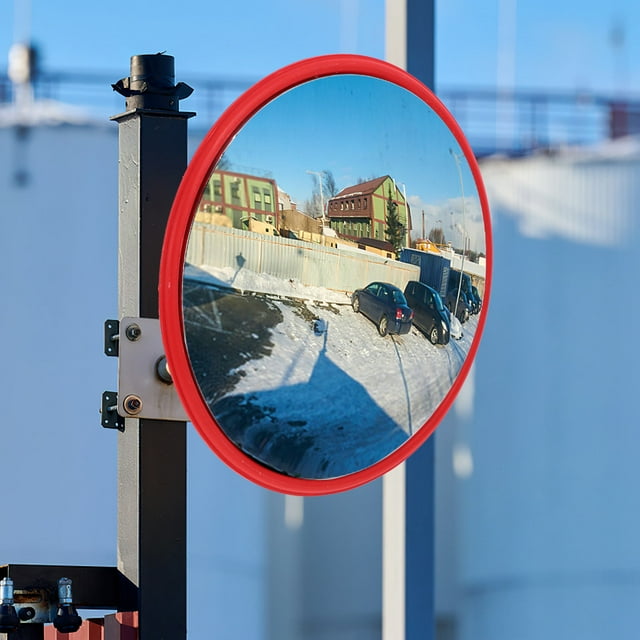 FONWILYO Wide Angle Traffic Mirror Convex Mirror For Driveways Garages Material For Indoor Outdoor Use