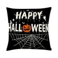 thumbnail image 2 of Throw Pillow Covers 18x18 Halloween Decorations, Pumpkin Spider Skull Castle Cushion Covers Soft Linen Pillow Case Covers with Zipper for Couch Sofa Bed Car, 2 of 8