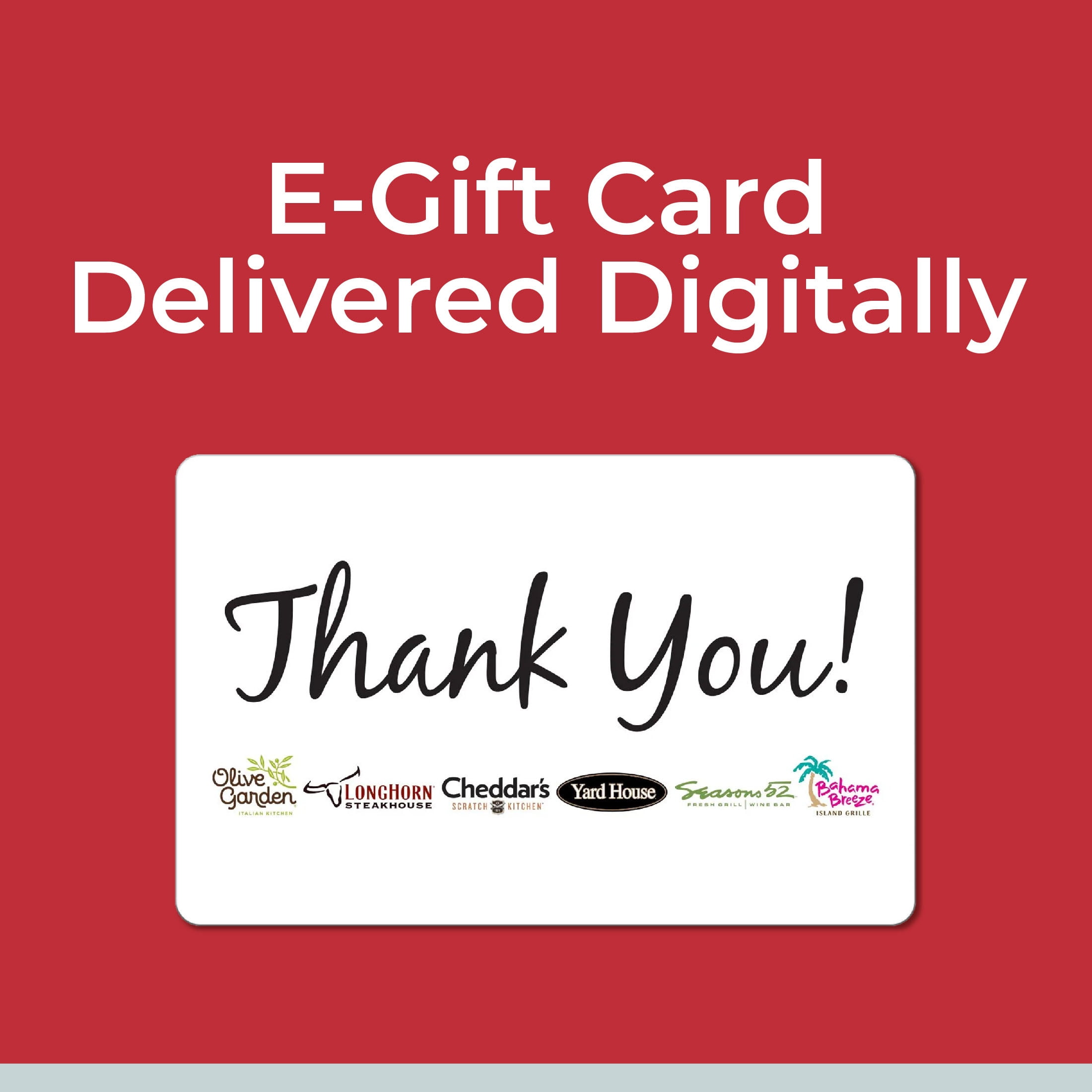Darden® Restaurants $25 Thank You eGift Card [Email Delivery]