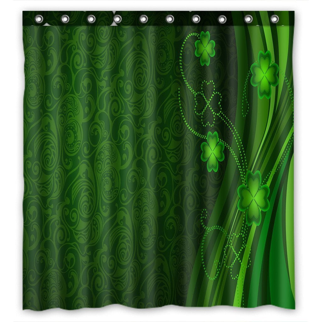st patricks day shower curtains