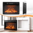 thumbnail image 6 of Matladin 18"/23" Electric Fireplace Insert – 1400W Recessed Stove Heater with APP/Remote Control, 8H Timer, 6 Flame Colors & 5 Brightness Levels (ETL-Certified, Indoor Use), 6 of 7