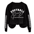 thumbnail image 4 of IMENGL Chandail à Col Rond à Manches Longues avec Lettrage « Grand-Maman » de Football, Noir G, Taille M-3TG, 4 of 4