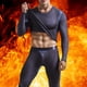 thumbnail image 1 of Traje de ropa interior transpirable para mantener el calor de malla de seda de hielo de cuello redondo informal sólido para hombre Pompotops  qyievc6717, 1 of 9