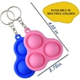 thumbnail image 3 of Simple Dimple Fidget Toy With Keychain, Stress Relief Silicone Sensory Toy For Adults And Kids, Handheld Mini Dimple Toy Anti Anxiety, Decompression Hand Toys For Women And Men, 3 of 7