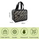 thumbnail image 2 of Bolsa de maquillaje portátil para mujer, bolsa de almacenamiento de cosméticos de gran capacidad con entramado de mil pájaros, 2 of 5