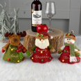 thumbnail image 3 of 3 uds 18*16cm dibujos animados Nochebuena 3D muñeca caramelo bolsa con cierre bolsa de manzana carta regalo bolsa decoraciones de fiesta, 3 of 5