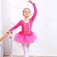 thumbnail image 2 of Shachafan Classical Ballet Practice Tutu Dress For Girls Dance Recital Performance Elegant Leotard Skirt Outfit For Ballerina Training Dress Long Sleeve, 2 of 9