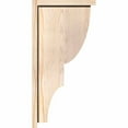 thumbnail image 3 of 7 1/2"W x 12"D x 24"H Ridgewood Smooth Corbel w/Backplate, Douglas Fir, 3 of 9