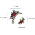 thumbnail image 3 of Beautynvta Faux Arch Flower Set of 2, Artificial Silk Flowers for Wedding, Banquet, Party, Reception Entrance Welcome Sign and Background Decoration, Wine, 3 of 6