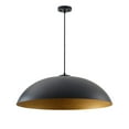 thumbnail image 5 of Aiwen 30.9 Inch Matte black cone Shape Oversize Pendant Light with Copper Gold Inside for Kitchen Island Living Room, 5 of 7