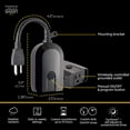 thumbnail image 4 of GE myTouchSmart Wi-Fi Outdoor Plug-In Smart Switch 1 Outlet 45408 Alexa Compat, 4 of 9